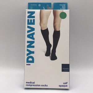DYNAVEN Medical Compression Socks 20-30mmHg 922CMSM99 Men's MS Black Knee High